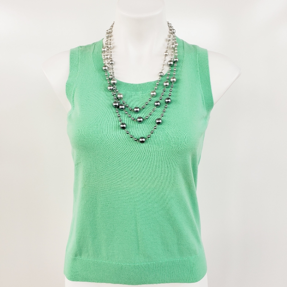 TALBOTS Aqua/Turquoise Sweater Tank